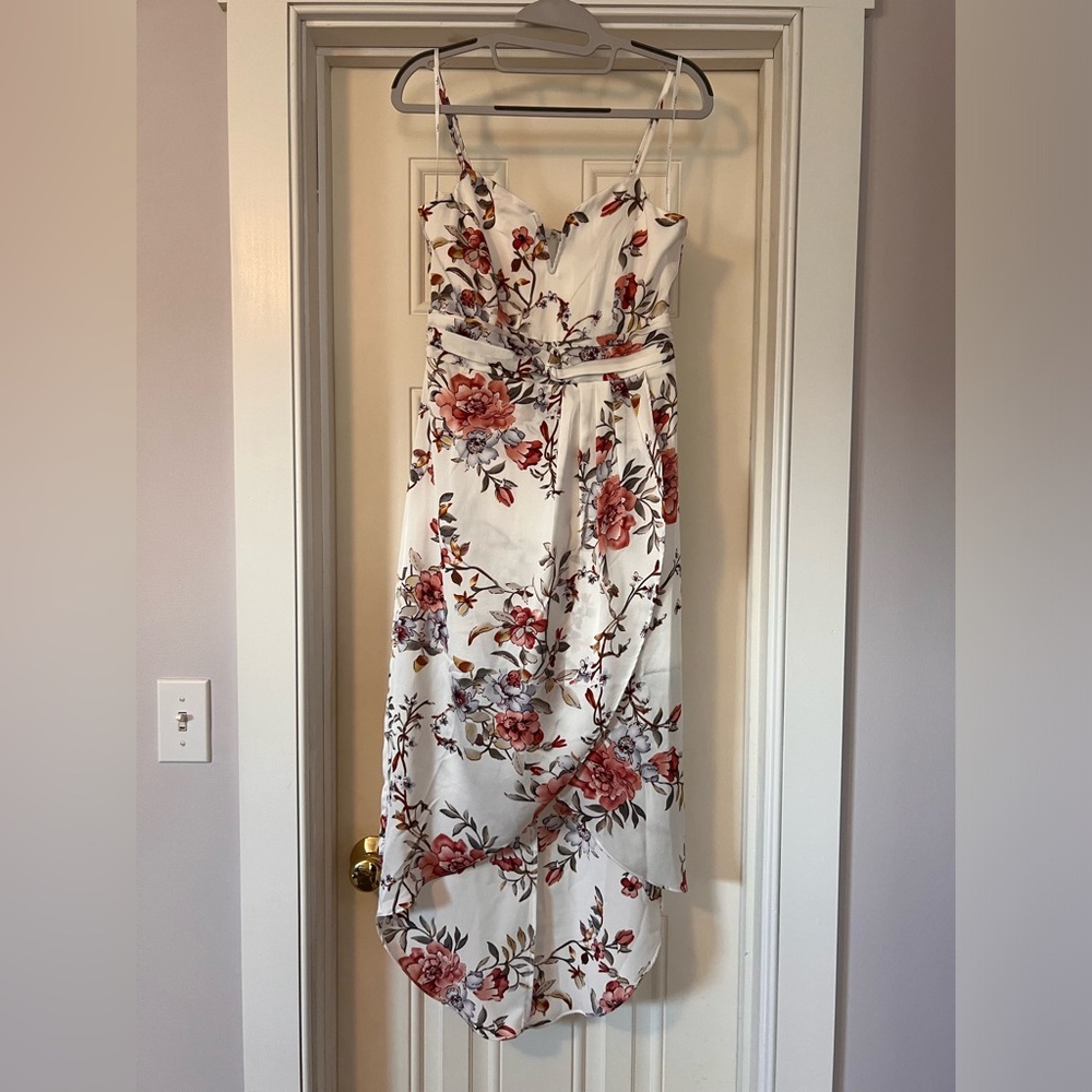 Lulus White Floral Dress
